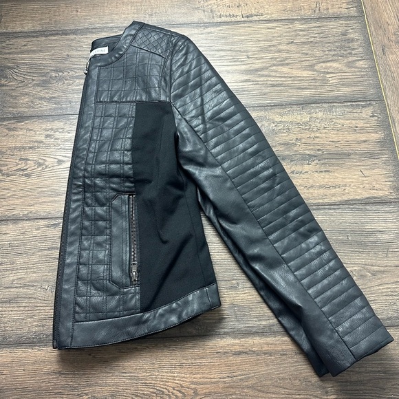 Larry Levine Black Leather Jacket - Picture 2 of 4